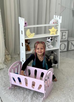 Ліжечко для ляльок + постіль! іграшкове ліжечко ! 6