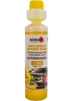 Концентрат омивача nowax anti-insect sreen wash літній цитрусо...