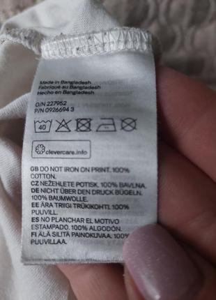 Футболка h&amp;m 100% cotton9 фото