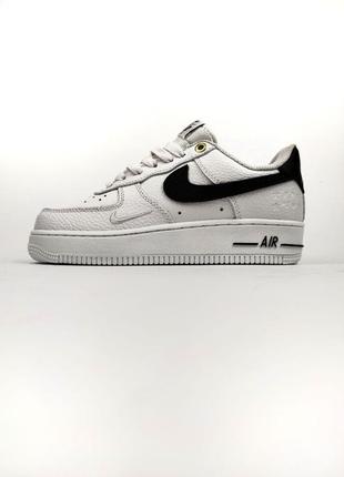 Nike air force 1 af-1 white black7 фото