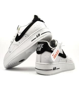 Nike air force 1 af-1 white black2 фото
