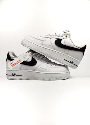 Nike air force 1 af-1 white black1 фото