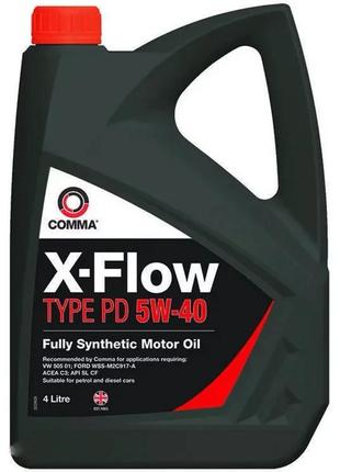 Моторне масло comma x-flow pd 5w40 synt 4 л