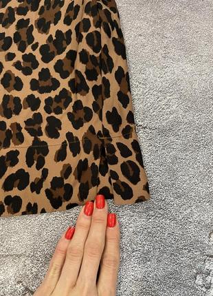 Невероятно красивое брендовое платье в леопардовый принт 100% вискоза6 фото