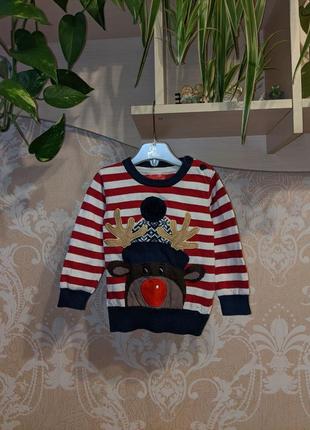 🌿 новорічний светр з оленем від rebel1 фото