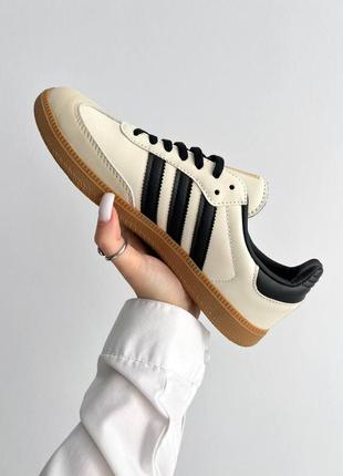 Кросівки adidas samba og cream white sand strata4 фото