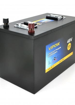 Акумуляторна батарея vipow lifepo4 51.2v 100ah із вбудованою в...