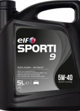 Масло моторное sporti 9 5w-40 5л elf