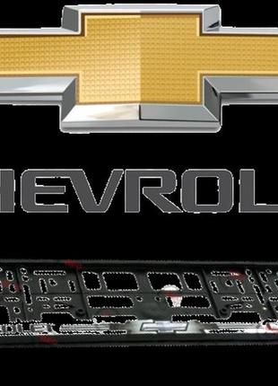 Рамка под номер книжка  "chevrolet"  avtovin пара