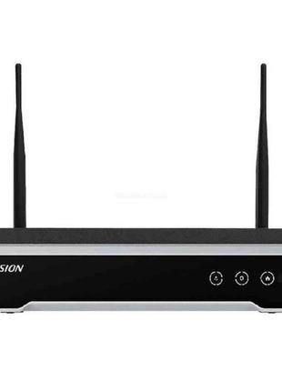 4-канальний мережевий відеореєстратор wi-fi hikvision ds-7104n...