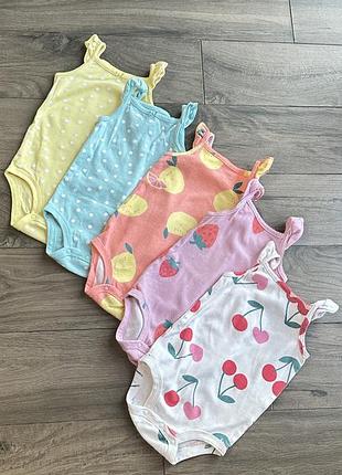 Летние боди carter's 12 мес