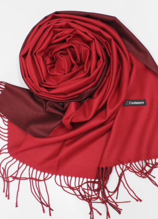 Теплый шарф одтонный двухсторонний кашемировый  разные расцветки