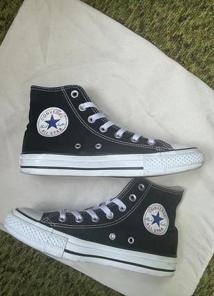 Високі кеди all star hight  converse чорні1 фото