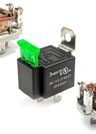 Реле 4 контакти з запобіжником універсальне 113.3748-01 електр...