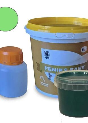 Краска эмаль для реставрации ванн fеniks easy 800г цвет зеленый