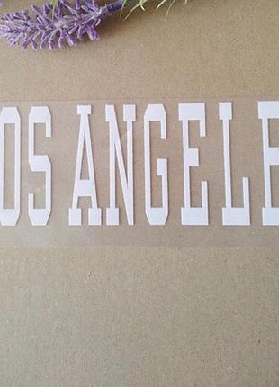 Термоаппликация los angeles  18х6 см. белая