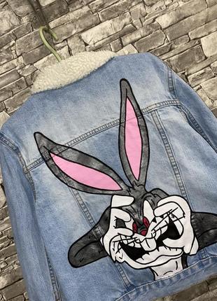 Джинсовая куртка, джинсовая курточка, джинсовка, джинсовая куртка с рисунком 2