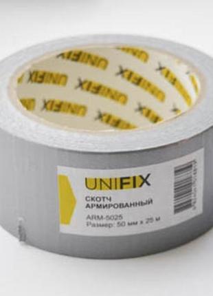 Стрічка клейка армована сіра 50 мм*25 м unifix