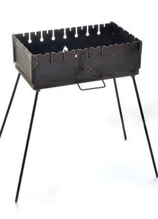 Мангал розкладний (кейс) товщина 3 мм дворівневий на 8 шампурі...