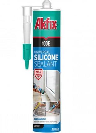Силікон універсальний 100е 280 мл (білий) akfix