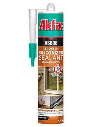 Силіконізований акриловий герметик as606 (білий) aa001 akfix