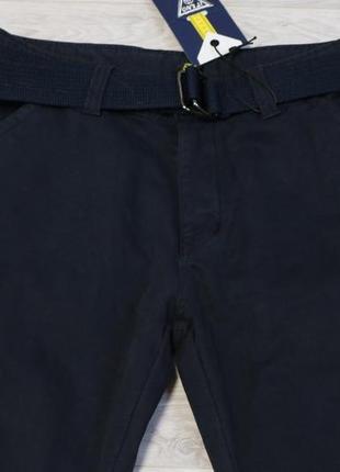 Джинси чоловічі зимові карго з накладними кишенями сині на флі...1 фото