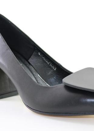 Туфлі шкіряні ilona жіночі зручні туфлі з натуральної шкіри, ч...2 фото