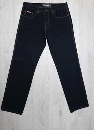 Джинси чоловічі демісезонні темно-сині 100% cotton не тягнуть...