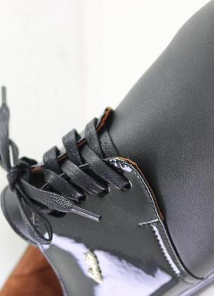 Туфлі жіночі чорні на шнуровці закриті розмір 36 по стельці 23...7 фото
