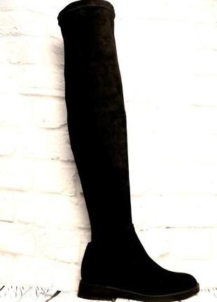 Чоботи жіночі зимові шкіряні високі ботфорт європейка fotstep ...2 фото