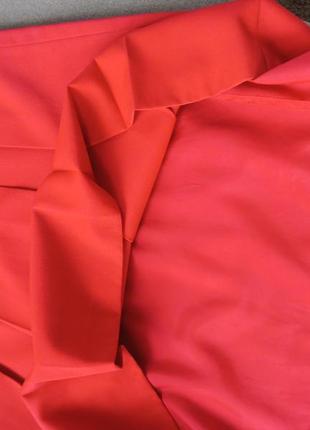 Шикарная красная юбка миди5 фото
