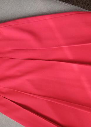 Шикарна червона спідниця міді4 фото