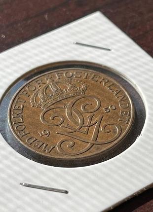 Монета швеція 5 ере, 1950 року, бронза4 фото