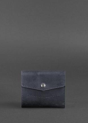 Жіночий шкіряний маленький гаманець потрійного складання з мон...2 фото