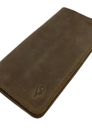 Жіночий великий шкіряний гаманець купюрник із натуральної шкір...2 фото