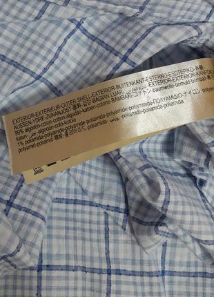 Стильна біла сорочка в блакитну смужку massimo dutti finest fabric made in turkey5 фото