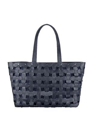 Шкіряна плетена жіноча велика сумка-шопер, сумка-шопер із нату...8 фото