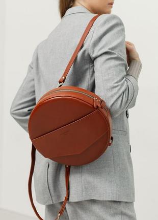 Жіночий шкіряний рюкзак-сумка практичний міський жіночий рюкза...6 фото