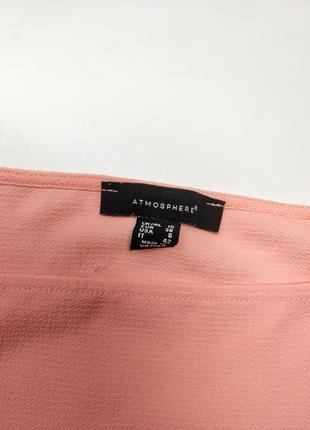 Блуза женская розового цвета свободного кроя от бренда atmosphere s m4 фото