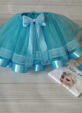 Сукня ельзи блакитне вбрання з холодного серця, костюм ельзи4 фото