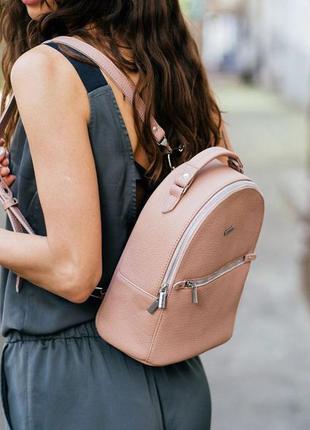 Жіночий шкіряний міні рюкзак практичний міський жіночий рюкзак...10 фото