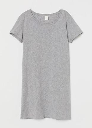 Xs / l h&m новое фирменное женское долгое футболка-платье