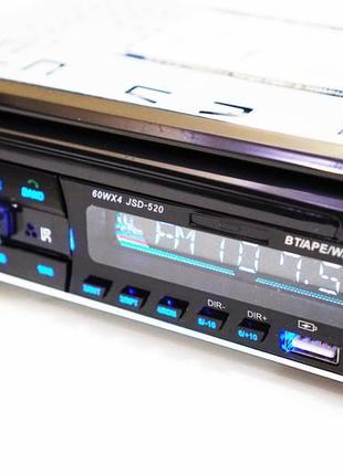Автомагнитола pioneer jsd-520 bluetoth+2xusb+microsd+aux 4x60w