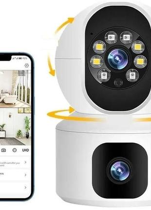 Ip wi-fi камера v380-v9l 2 незалежні об'єктиви 2mpx+2mpx (v380)