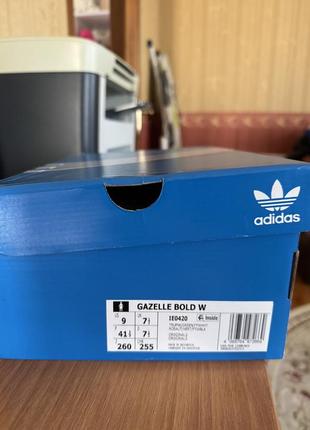 Оригінальні кросівки adidas originals gazelle bold3 фото