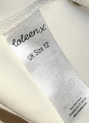 1+1=3 стильная кремовая юбка меди в цветах высокая посадка laleenx, размер 46 - 486 фото