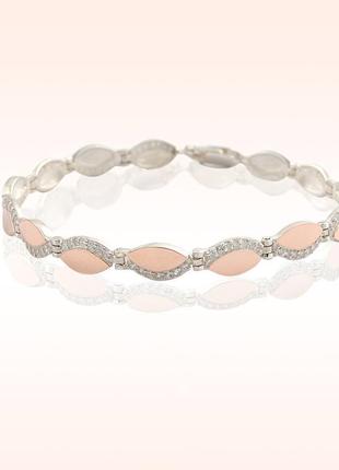 Срібний браслет з золотими накладками