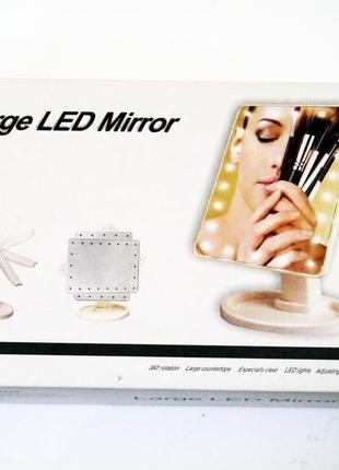 Косметичне дзеркало з підсвіткою 22 led mirror8 фото