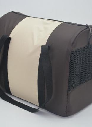 Сумка-тунель комфорт літо для перенесення котів і собак коричн...