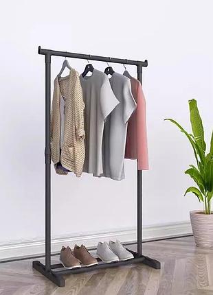 Телескопічний вішак-стійка для одягу підлогова double pole 4 j...